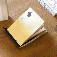 notebook DiArY 黒の布