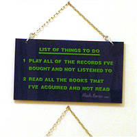 LIST OF THINGS TO DO #1 (PLAY... READ...) 2007